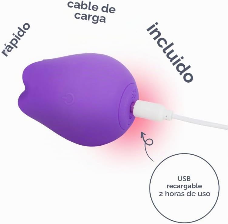 plusOne Rose Toy Vibrador para mujer, estimulador de pezón y clítor...