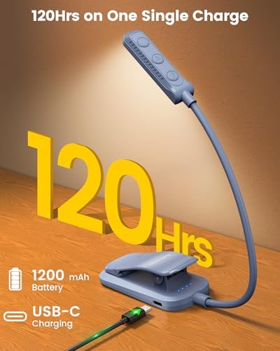 Glocusent Luz de lectura duo: luz de cuello flexible manos libres (...