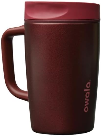 Owala SmoothSip Slider - Taza de viaje aislada de acero inoxidable...