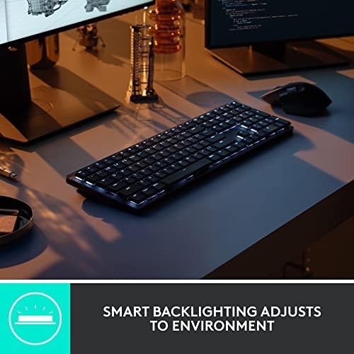 Logitech MX Mechanical Mini - Teclado inalámbrico iluminado, interr...