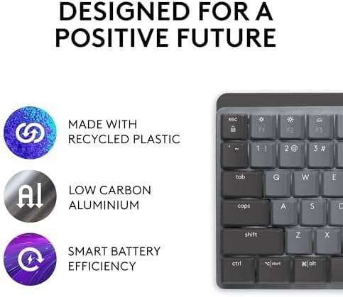 Logitech MX Mechanical Mini - Teclado inalámbrico iluminado, interr...
