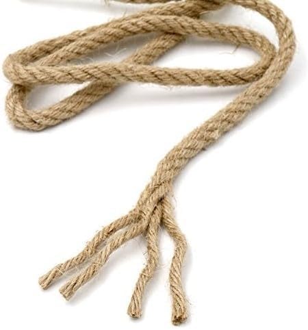 KINGLAKE GARDEN - Cuerda de yute resistente de 1\/4 pulgadas, 65.6...