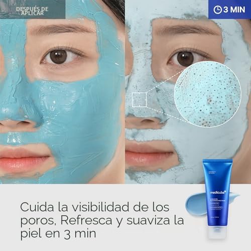 Medicube - Máscara de barro de puntos negros con cepillo de gelatin...