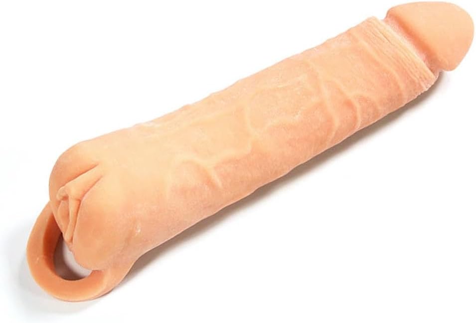 QuenchJoy Extensor de pene con anillo para el pene masturbador masc...