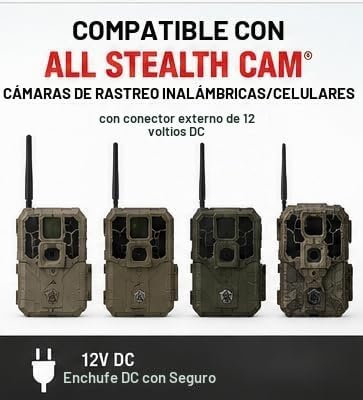 Paquete de batería solar Stealth CAM Sol-Pak, panel de energía sola...