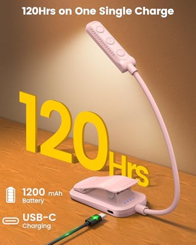 Glocusent Luz de lectura duo: luz de cuello flexible manos libres (...