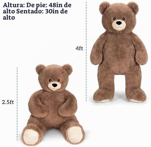Vermont Teddy Bear Peluche de oso de peluche gigante de 4 pies | US...
