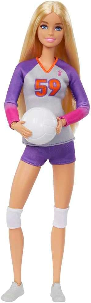 Barbie Muñeca de voleibol hecha para moverse | Muñeca de moda profe...