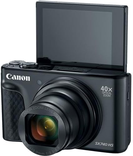 Canon Paquete de cámara digital PowerShot SX740 HS 20.3MP | Apuntar...