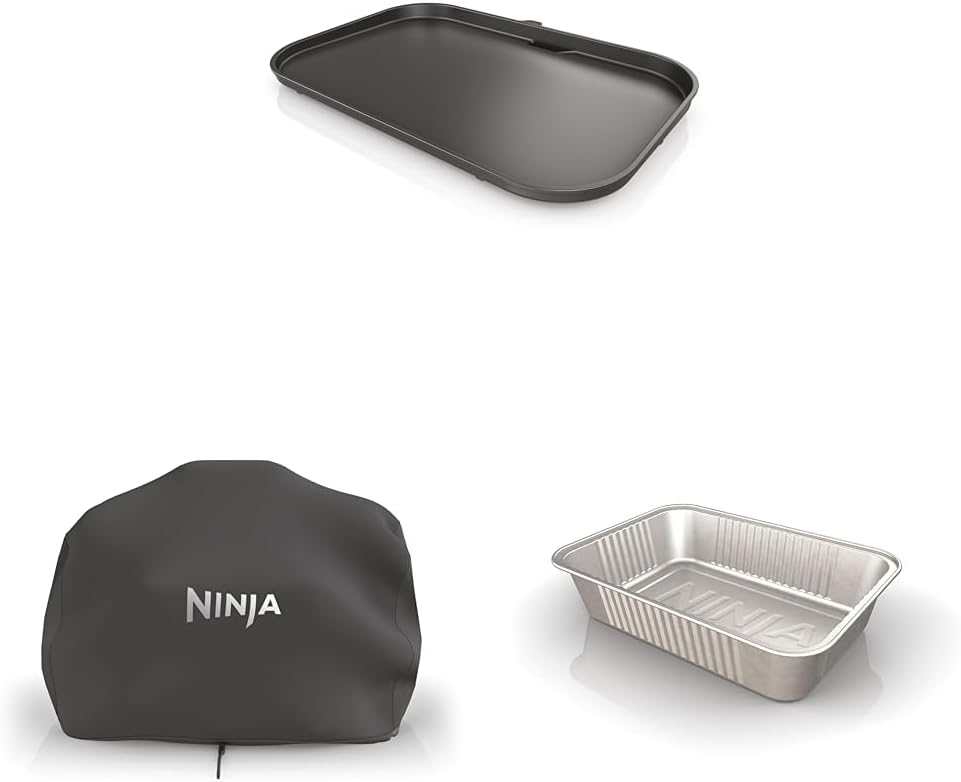 Ninja XSKGRIDLXL Woodfire Premium Plato de plancha y XSKCOVERXL Woo...