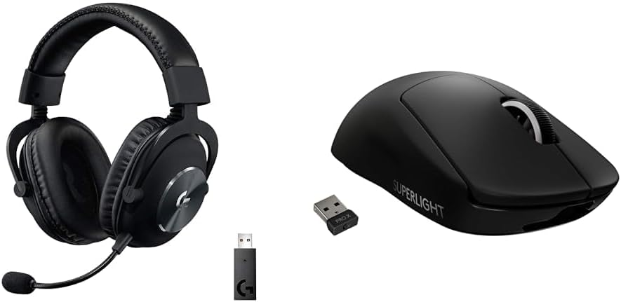 Logitech G PRO X Auriculares inalámbricos Lightspeed para juegos +...