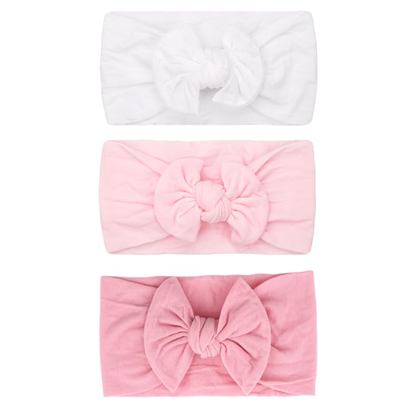 JOYOYO - Diademas de turbante ancho y suave de 3 colores con lazo p...