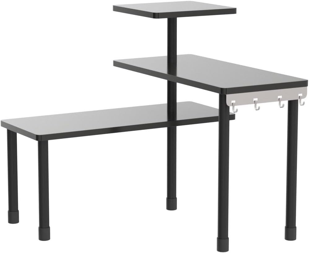 JayRex Estante de Esquina de Encimera, Organizador Mueble de 3 Nive...