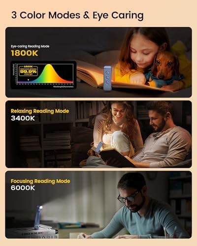 Glocusent Paquete de lectura: luz ligera para el cuello para leer e...