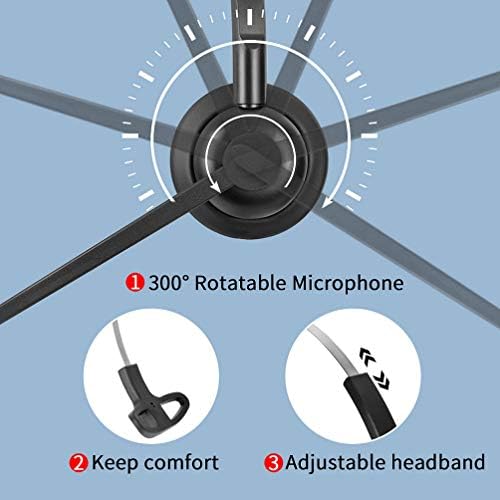 Auriculares USB con micrófono para PC, portátil, computadora, auric...