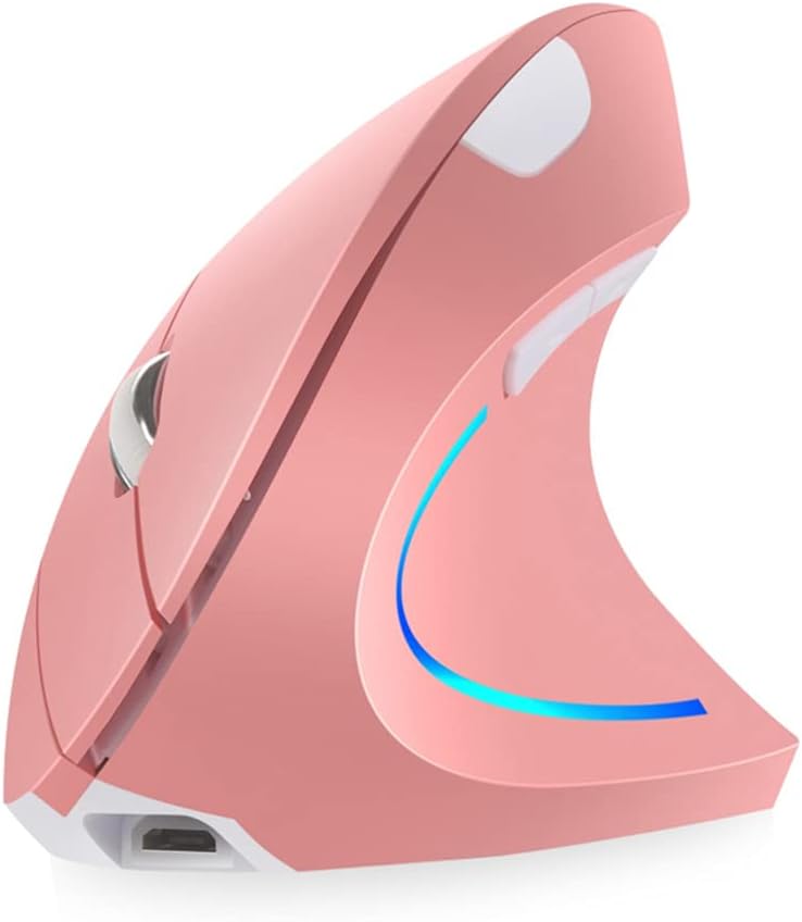Attoe Ratón vertical, para diestros 2.4 GHz, inalámbrico, ergonómic...