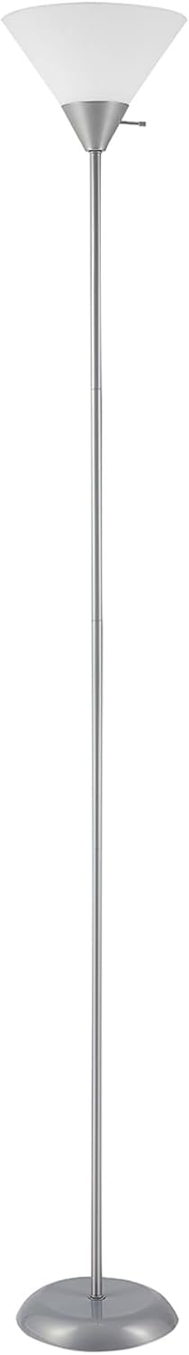 Globe Electric 677150 Elliott 72" Lámpara de pie, plateada, pan...