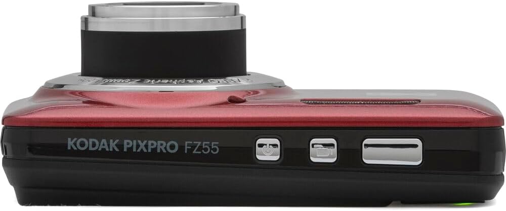 Kodak PIXPRO FZ55 - Cámara digital, color rojo, 16MP Compact Point...