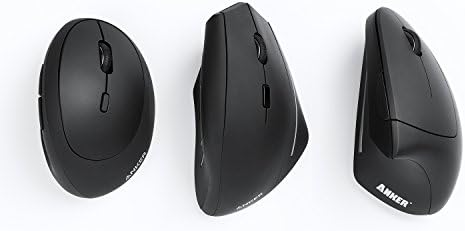 Anker Ratón óptico ergonómico vertical inalámbrico 2.4G y mouse ver...