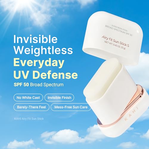 KAHI Airy Fir Sun Stick S - Llavero de cono de goma SPF 50+ - Prote...