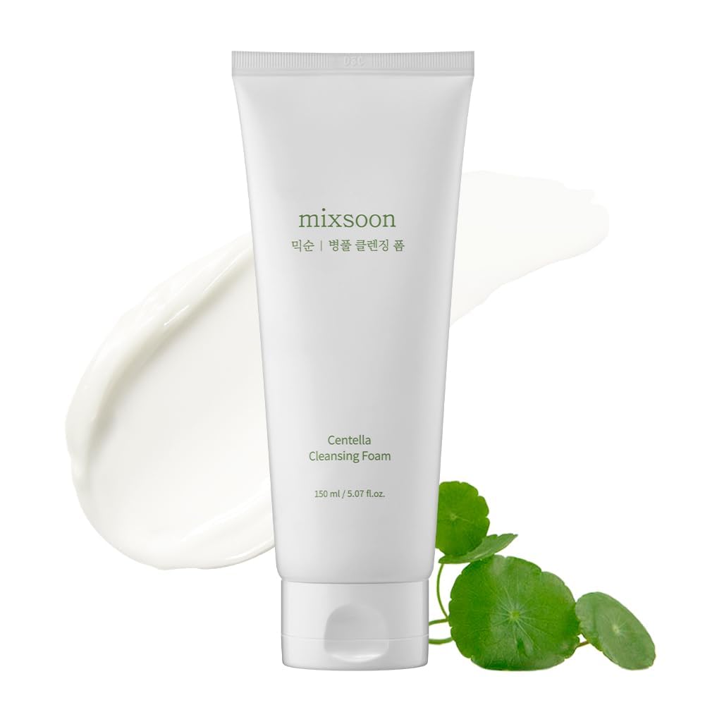 mixsoon Centella - Jabón facial de espuma limpiadora con cica, limp...