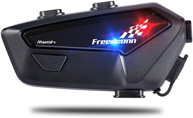 FreedConn FX PRO - Auriculares Bluetooth para Casco de Motocicleta,...