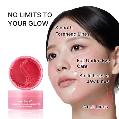 medicube Eye Patch PDRN Caffeine Collagen - Parches de gel reafirma...
