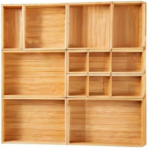 Fabsome Organizador de cajones, juego de 9 cajas de almacenamiento...