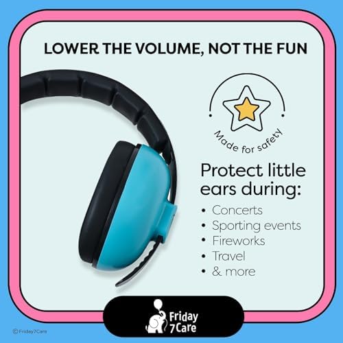 Friday 7Care - Auriculares para bebé, protección de oídos para bebé...