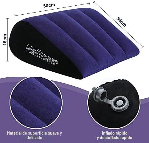 Sex Toys - Cojín de cuña con posición triangular, rampa inflable pa...