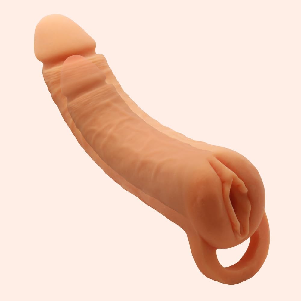 Ampliador extensor de pene de 9,45 pulgadas con anillo para el pene...