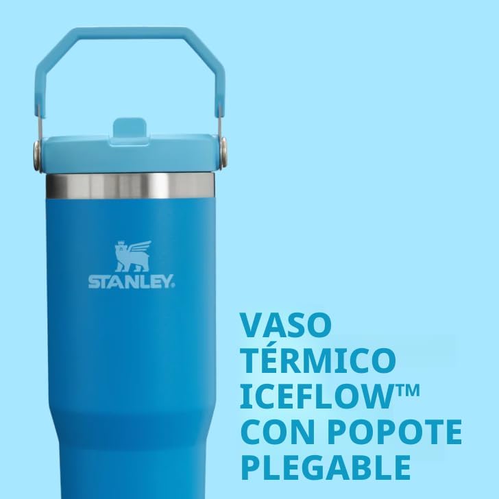 Stanley IceFlow Vaso de Acero Inoxidable - Botella de Agua con Aisl...