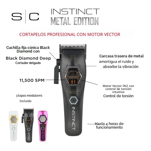STYLECRAFT Instinct Metal Edition - Paquete de cortadora de pelo, r...