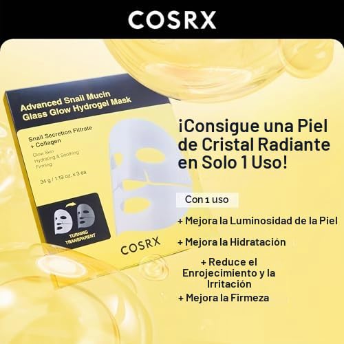 COSRX All About - Juego de caracol + máscara de hidrogel 3EA, kit d...
