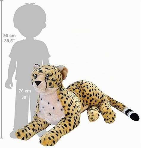 Wild Republic Jumbo - Animal gigante de peluche, Cheetah, 30"