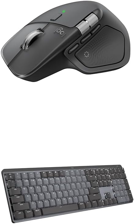 Logitech MX Master 4 - Ratón inalámbrico ergonómico Bluetooth con r...