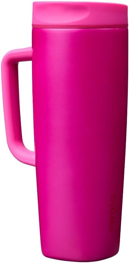Owala SmoothSip Slider - Taza de viaje aislada de acero inoxidable...