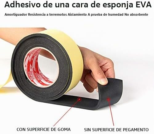 Cinta adhesiva de espuma de aislamiento de alta densidad, sello, pu...