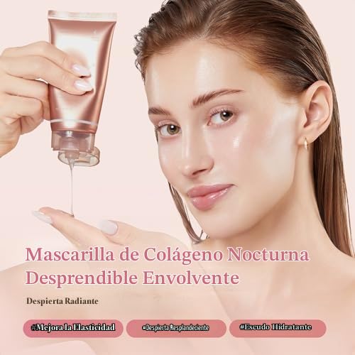 medicube Viral Collagen Duo: Crema antiarrugas Gua Sha y mascarilla...