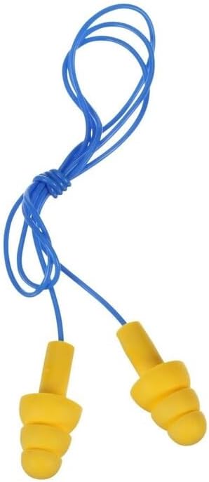 3M E-A-R UltraFit - Tapones para oídos con cordón 340-4004, 100 par...