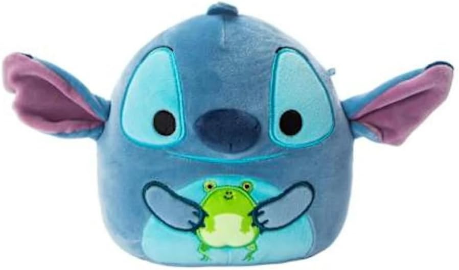 Squishmallows Stitch with Frog - Peluche de 6.5 pulgadas