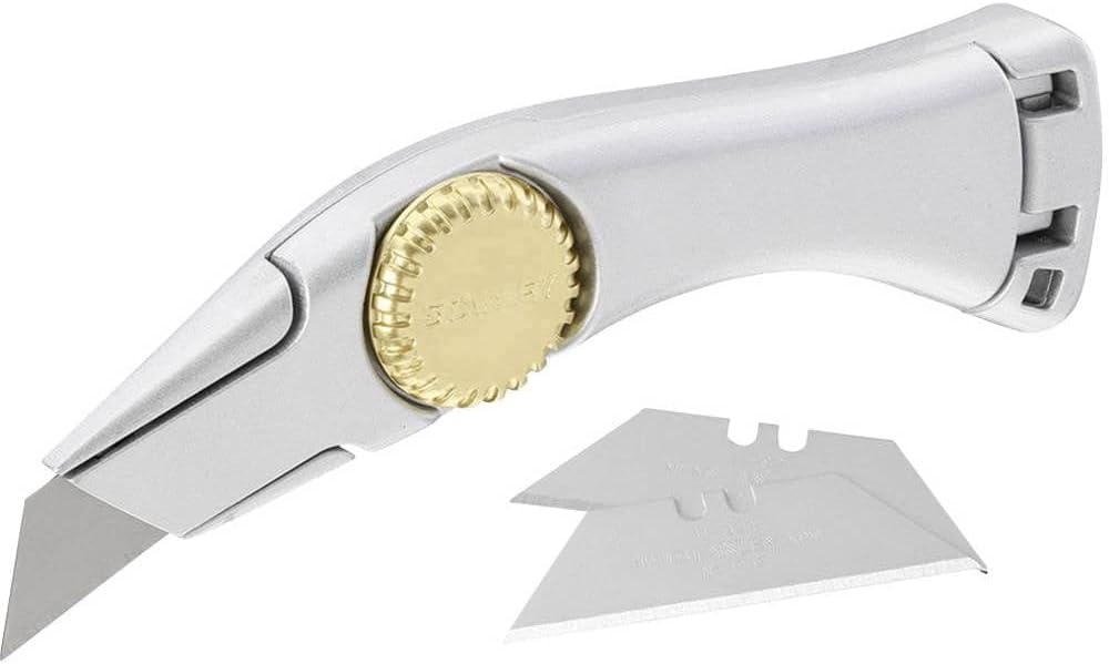 Stanley 1-10-550 Cuchillo "Titán" con hoja fija, Plata