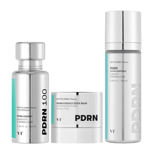 VT COSMETICS PDRN - Juego de rutina de brillo