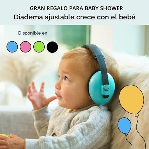 Friday 7Care - Auriculares para bebé, protección de oídos para bebé...