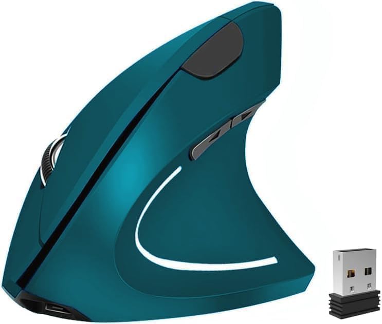 Lhome Ratón vertical inalámbrico 2.4G, Ratones ópticos ergonómicos...