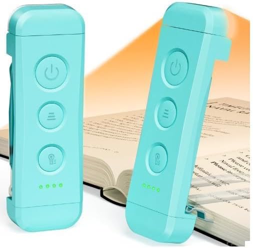 Glocusent Luz de libro y luz de lectura ergonómica para el cuello p...