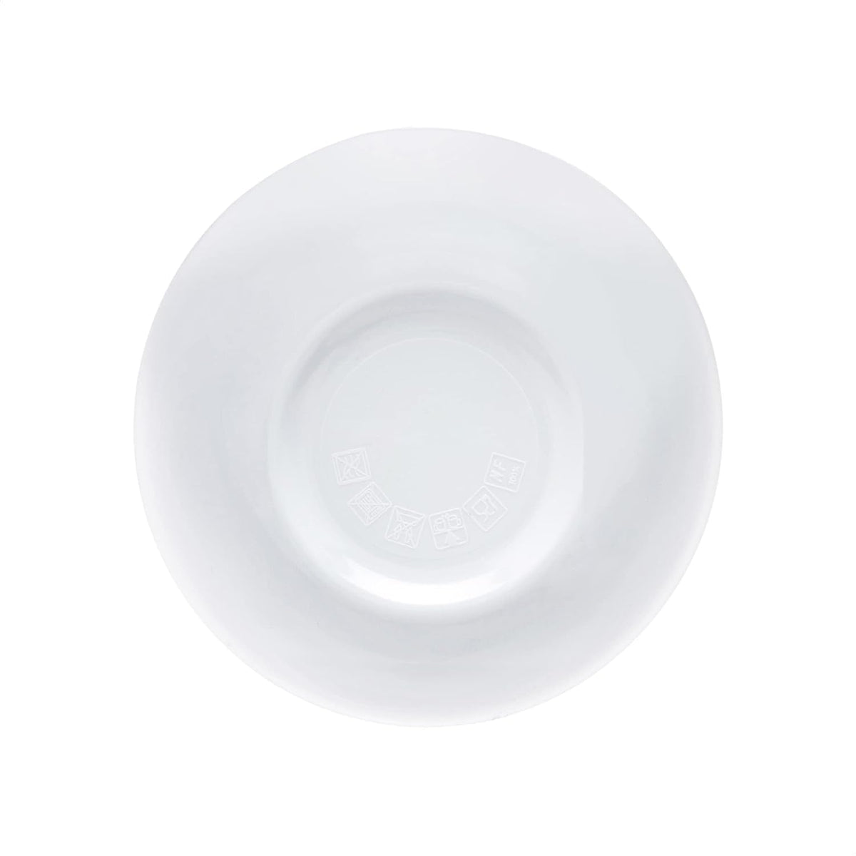 Amazon Basics Tazón redondo de melamina, 8 oz, blanco, juego de 6 p...