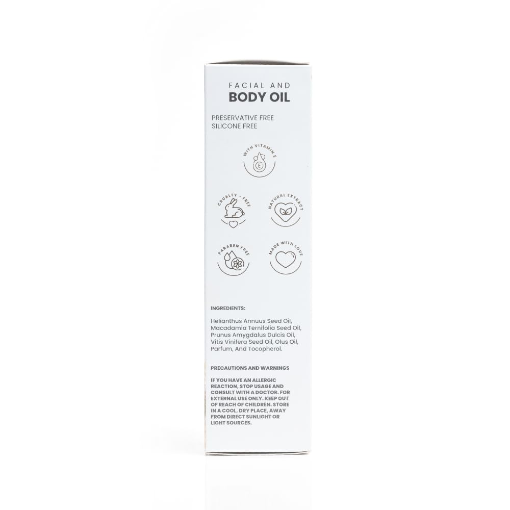 ANYELUZ Aceite Facial y Corporal con vitamina E, Fórmula antiedad d...