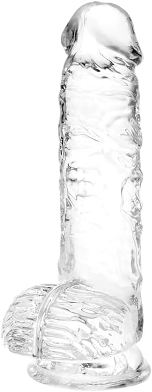 Consolador pequeño realista transparente de 6 pulgadas, juguete sex...