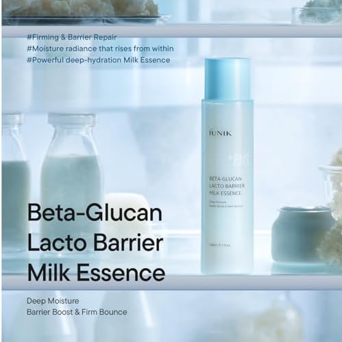 IUNIK Beta-Glucan Barrier Milky Toner Essence - Hidratación profund...